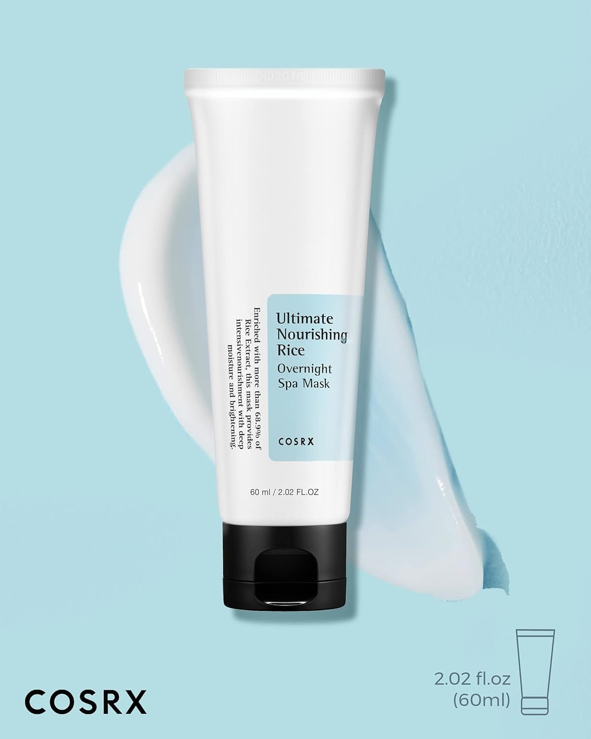 Ultimate Nourishing Rice Overnight Spa Mask, 60Ml | Facial Moisturizer with Rice Extract and Niacinamide | Leave-On Face Mask | Korean Skincare