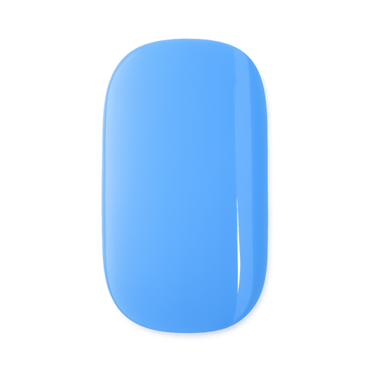 Blue gel nail wrap on a white background by Stellia Beauty