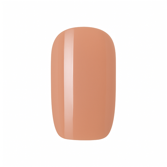 Nude semi-cured gel nail wrap on a white background by Stellia Beauty