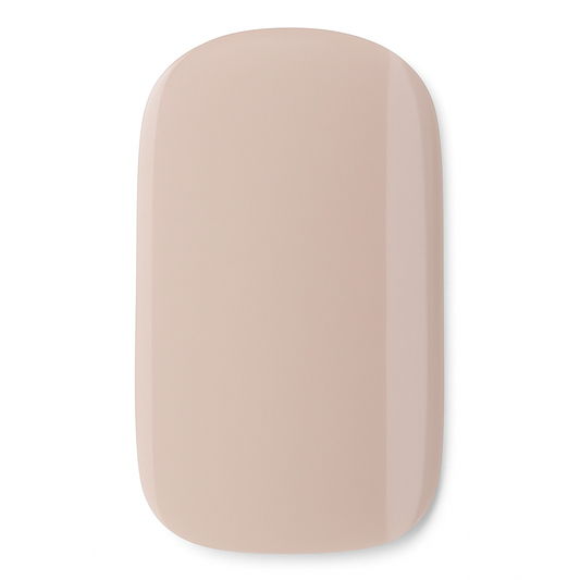 Nude / Beige semi cured gel nail wrap on a white background by Stellia Beauty