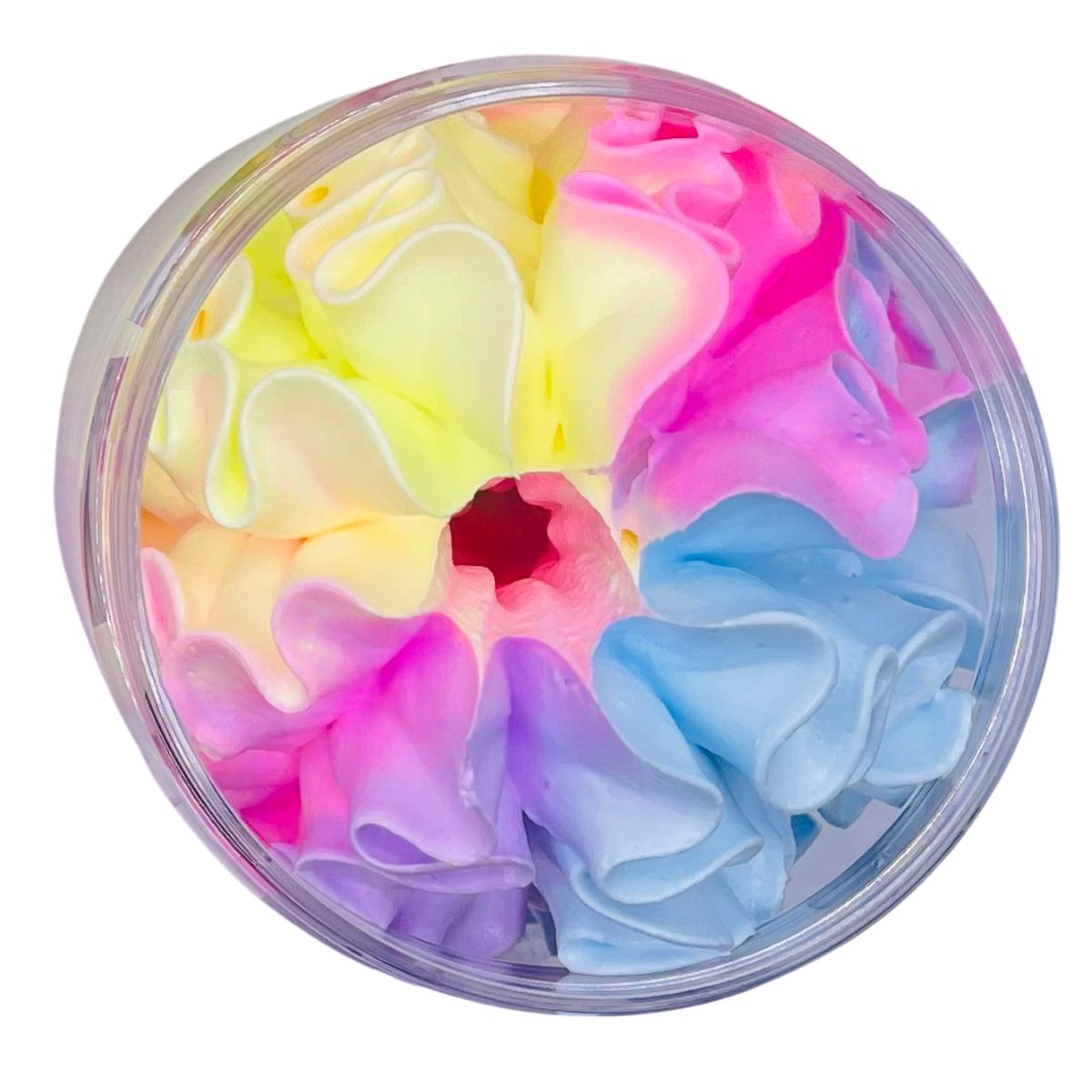 UNICORN FLUFF, yellow, pink and blue whipped soap Stellia Beauty