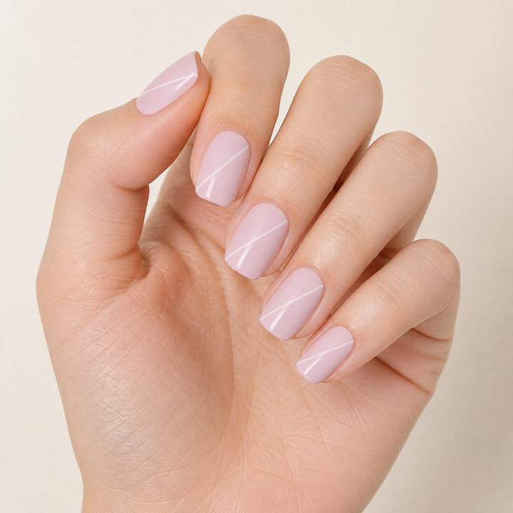 Blush Line Nail Wraps – Soft Pink Manicure | Free UK Delivery