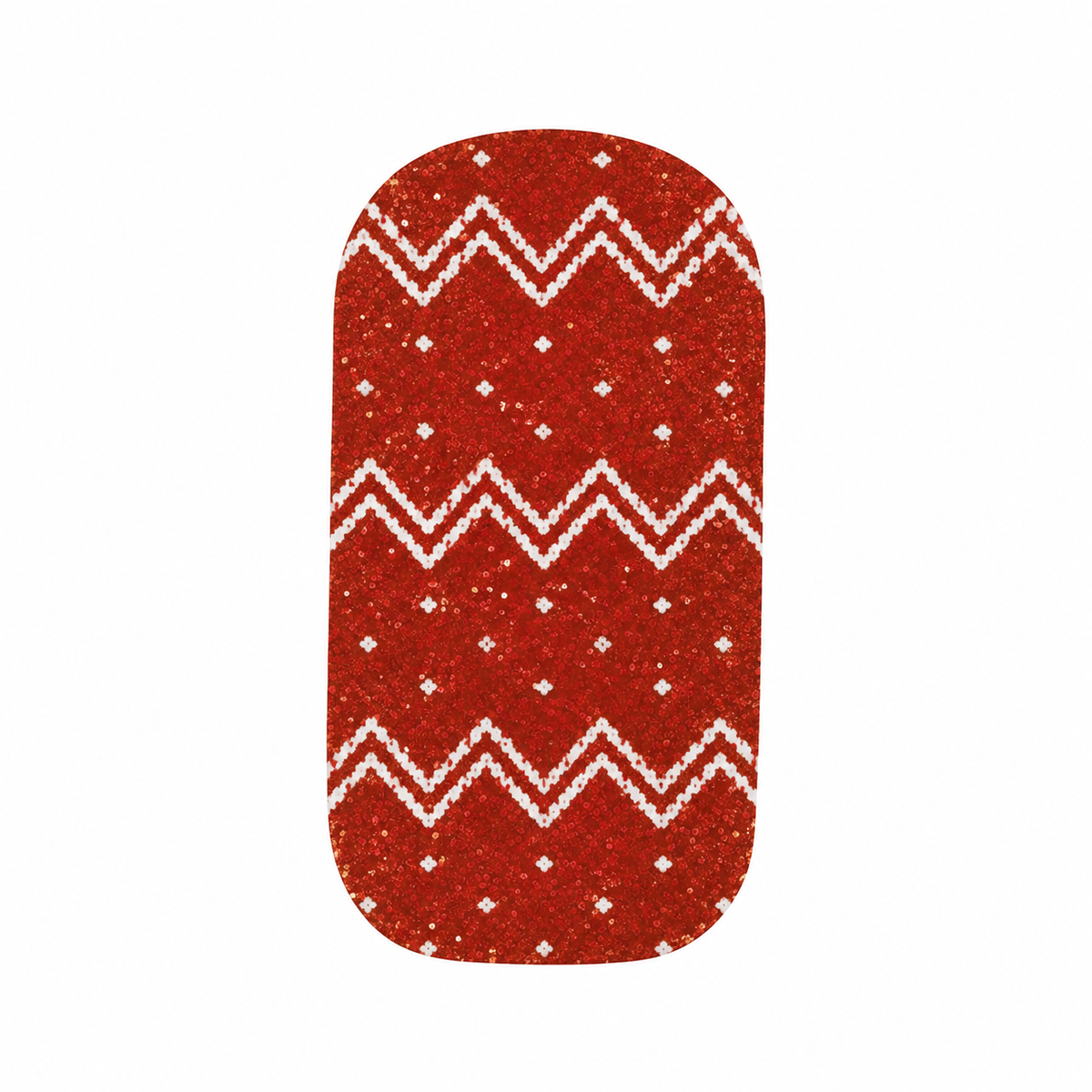 Stellia Beauty Christmas Magic single red and white festive nail wrap