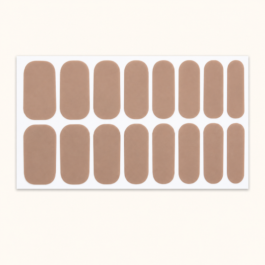 Stellia Beauty Cocoa Cashmere Nail Wraps full sheet