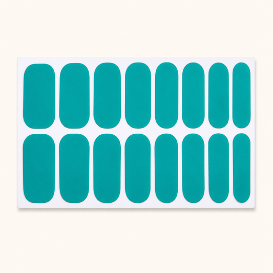 Stellia Beauty Lagoon Blue Nail Wraps full sheet