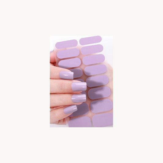 Stellia Beauty Soft Lilac Nail Wraps full sheet