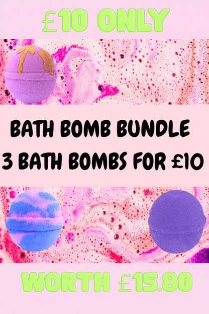 Scented Aromas 4 Bath Bomb For £10 Bundle - Luxury Bath Collection Value