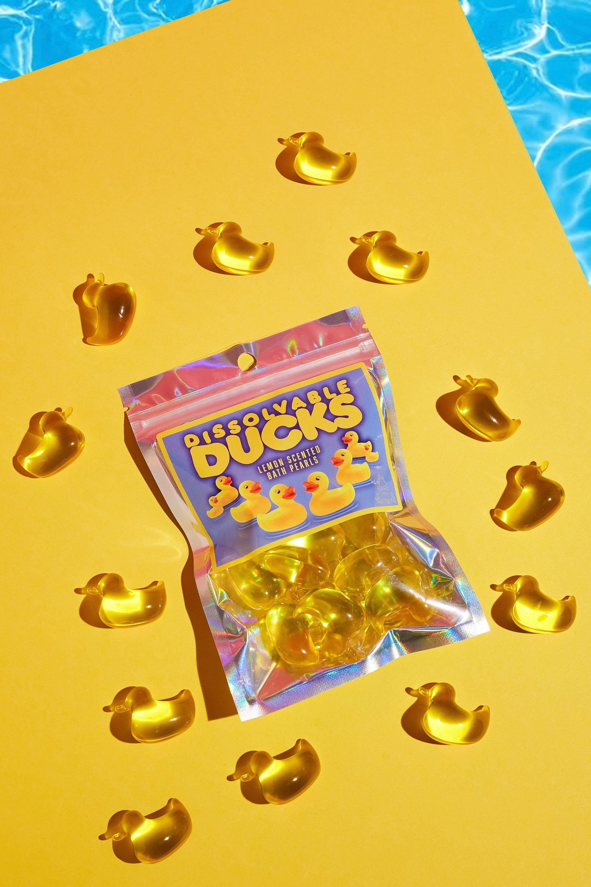 Lemon Duck Bath Pearls - Pack of 10.-0