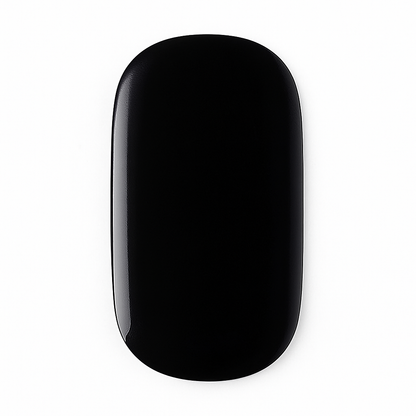 Single Black Gloss Semi Cured Gel Nail Wrap by Stellia Beauty