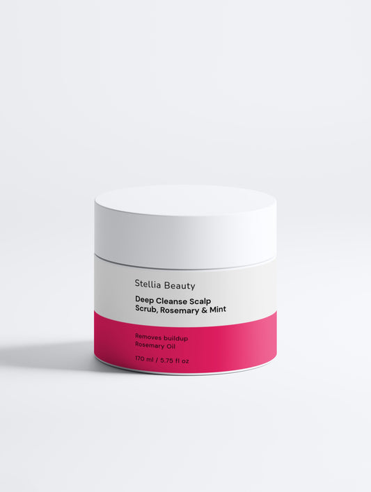 Stellia Beauty Deep Cleanse Scalp Scrub, Rosemary & Mint