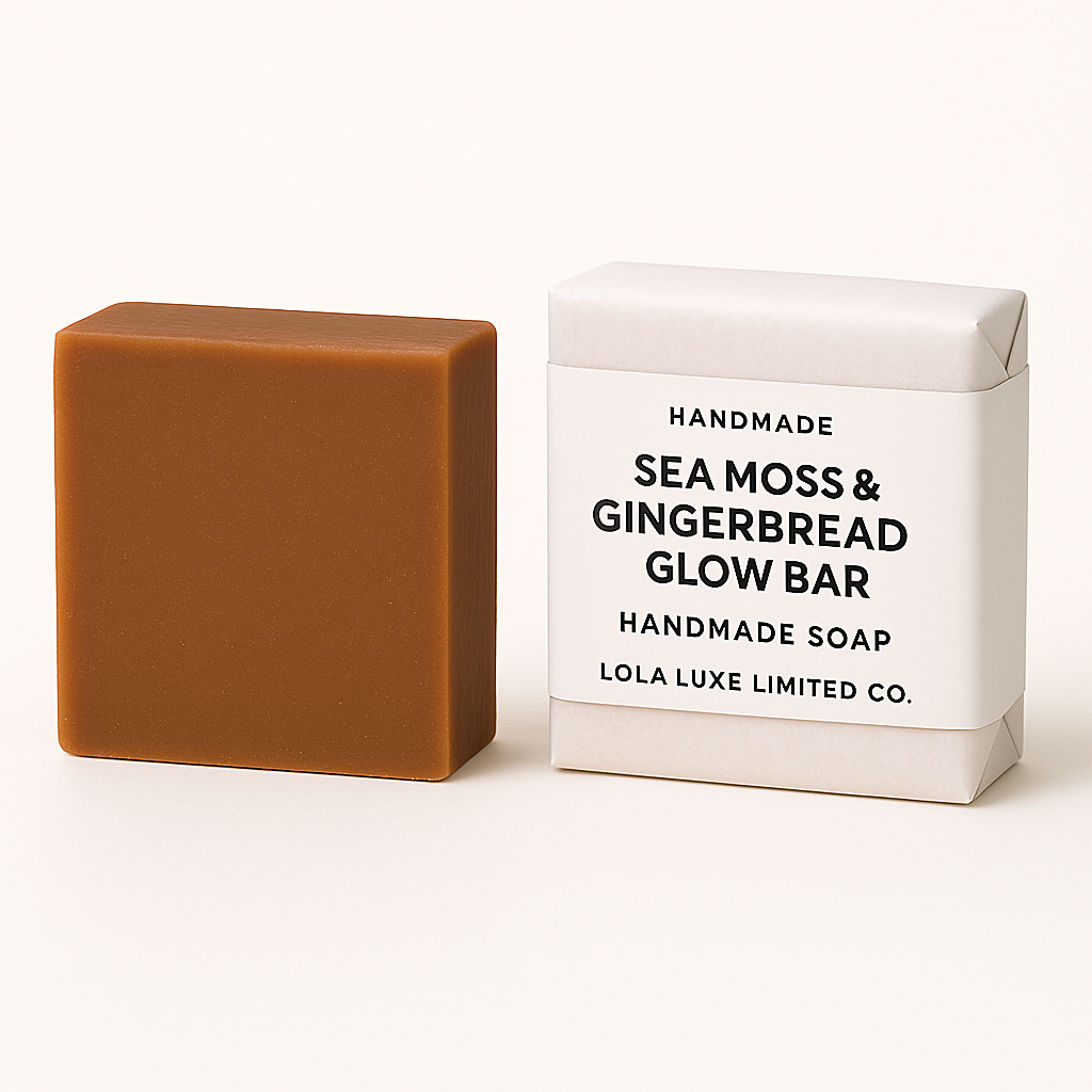 Sea Moss & Gingerbread Glow Bar Handmade Soap