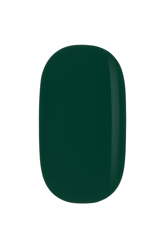 Emerald green glossy nail wrap by Stellia Beauty