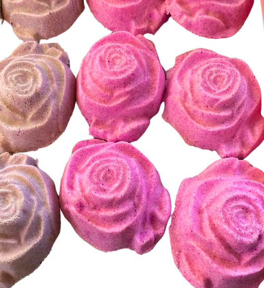 Pink Rose Bath Bomb in White Musk Scent