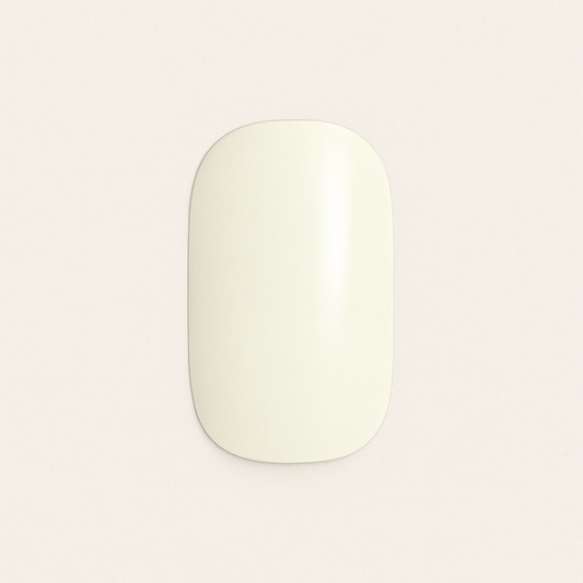 Glossy white nail wrap set – Stellia Beauty