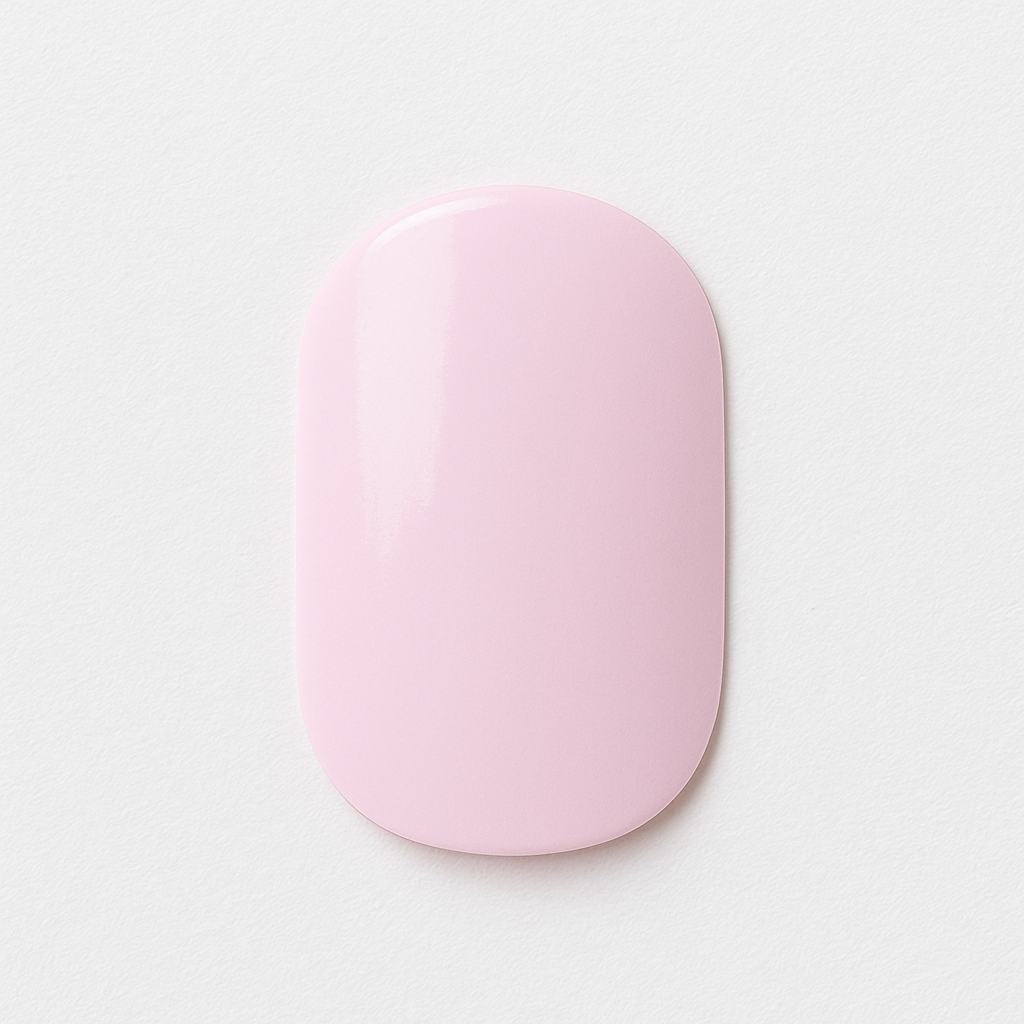 Light Pink Semi-Cured Gel Nail Wraps on a light grey background by Stellia Beauty