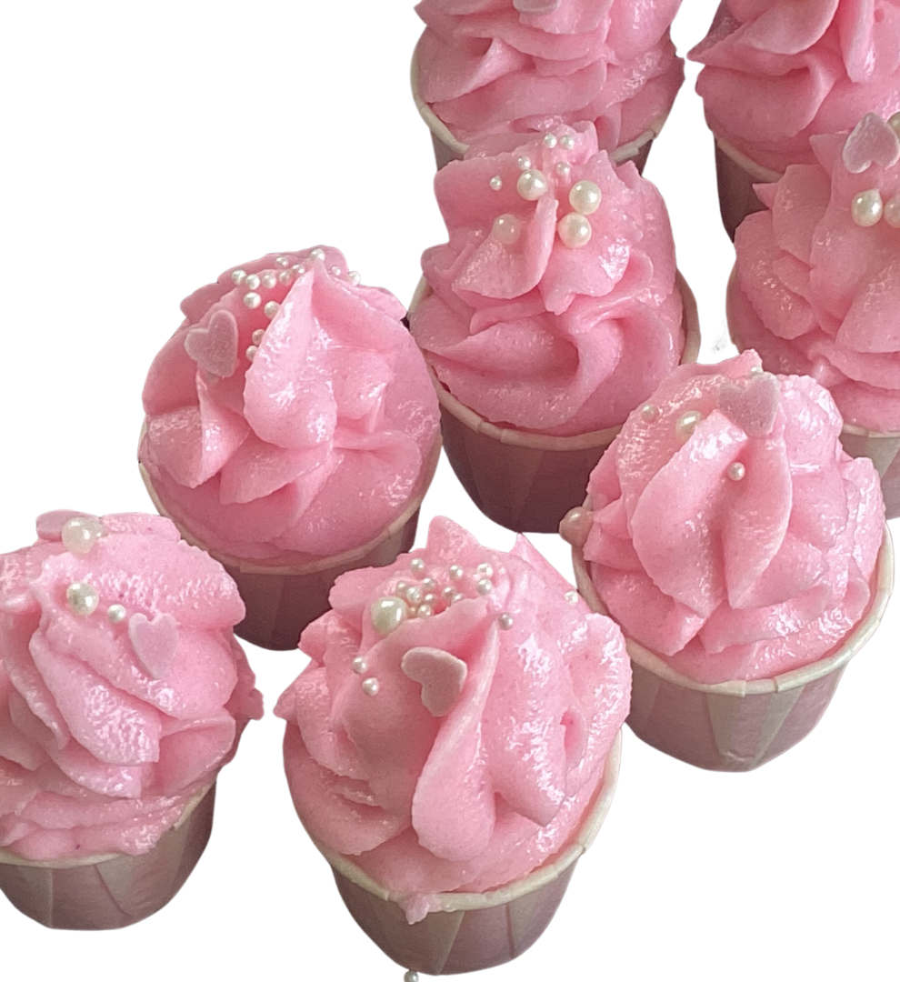 Luxury Handmade Shea and Cocoa Butter Bath Creamer in Love on the Beach - Mini Cupcake Creamer