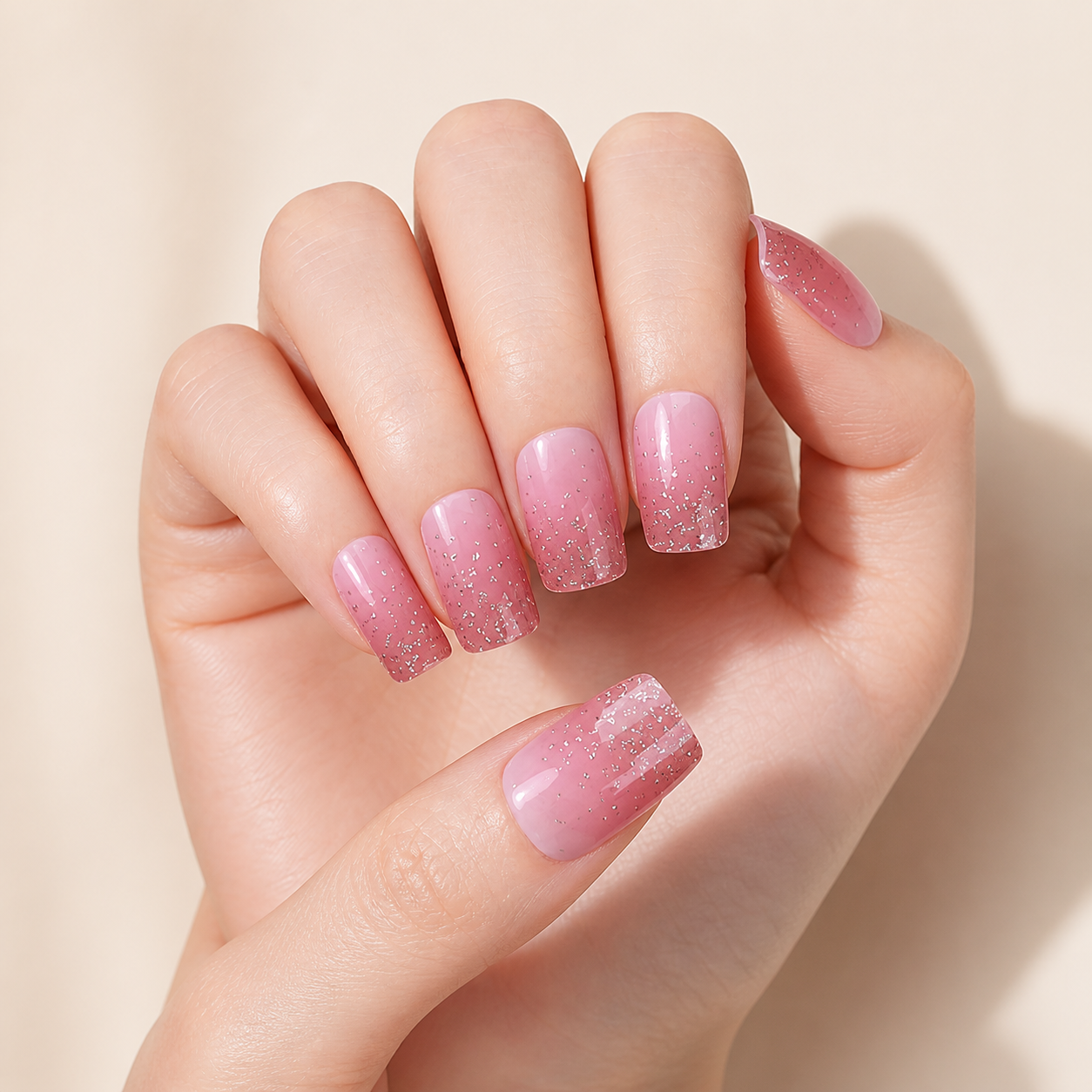 Rose Dust Semi-Cured Gel Nail Wraps by Stellia Beauty