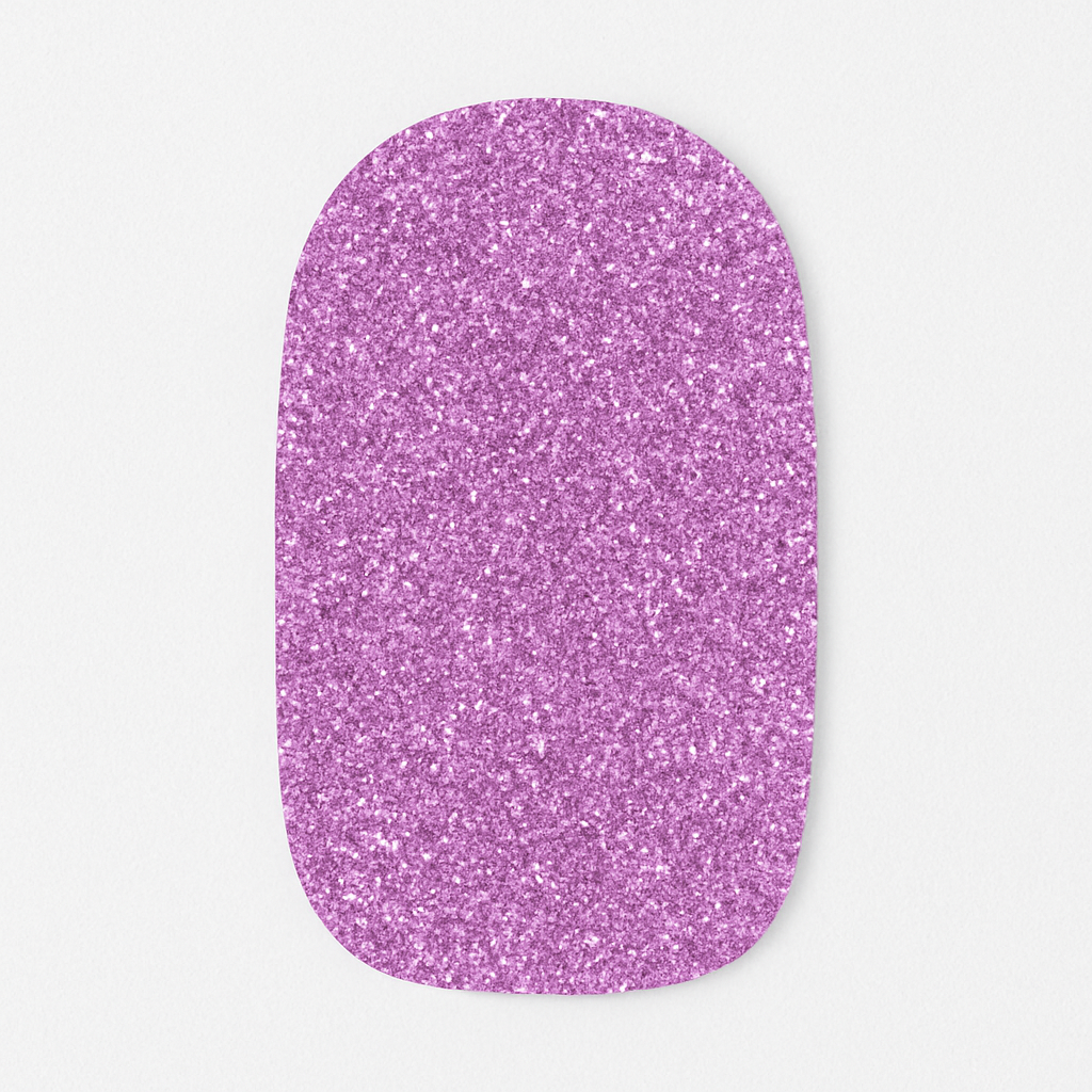 Lilac Glitter Nail Wraps – Sparkly Salon Finish with Free Delivery