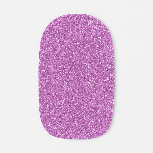Lilac Glitter Nail Wraps – Sparkly Salon Finish with Free Delivery