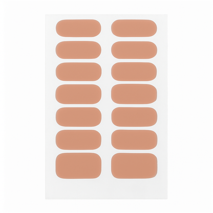 Nude semi cured gel nail wraps sheet by Stellia Beauty