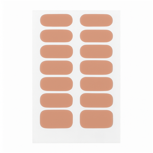 Nude semi cured gel nail wraps sheet by Stellia Beauty