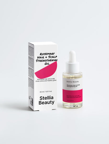 Stellia Beauty Rosemary Hair & Scalp Strengthening Oil