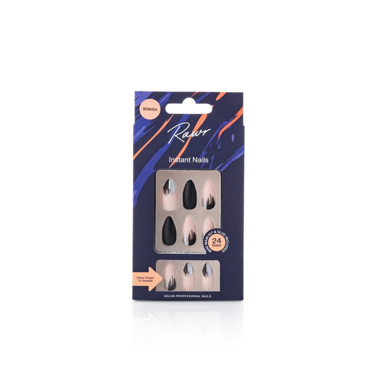 Packaging of Rawr instant nails with a white background by Stellia Beauty