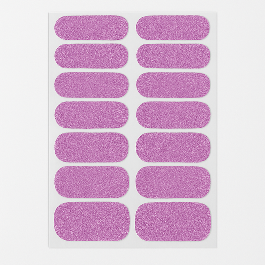 Sparkling lilac nail wraps – Stellia Beauty