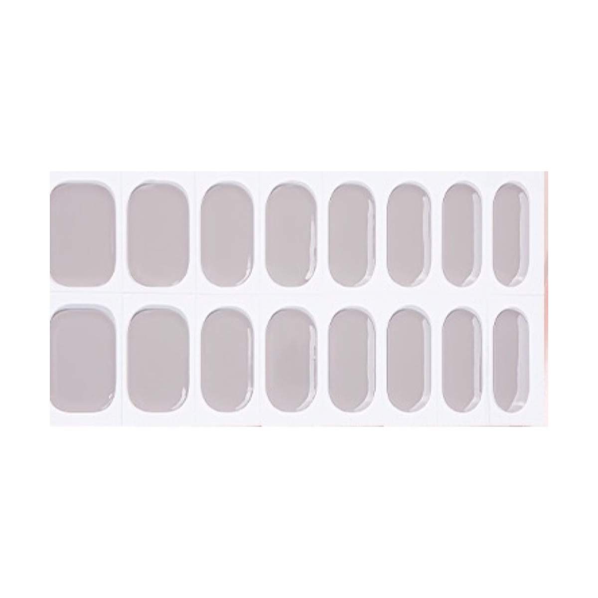 Sheet of Taupe Semi-Cured Gel Nail Wraps by Stellia Beauty