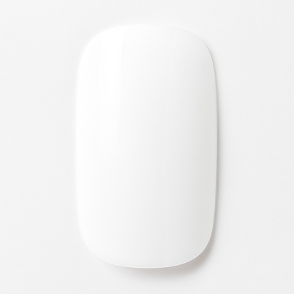 White Semi Cured Gel Nail Wrap on a light grey background by Stellia Beauty