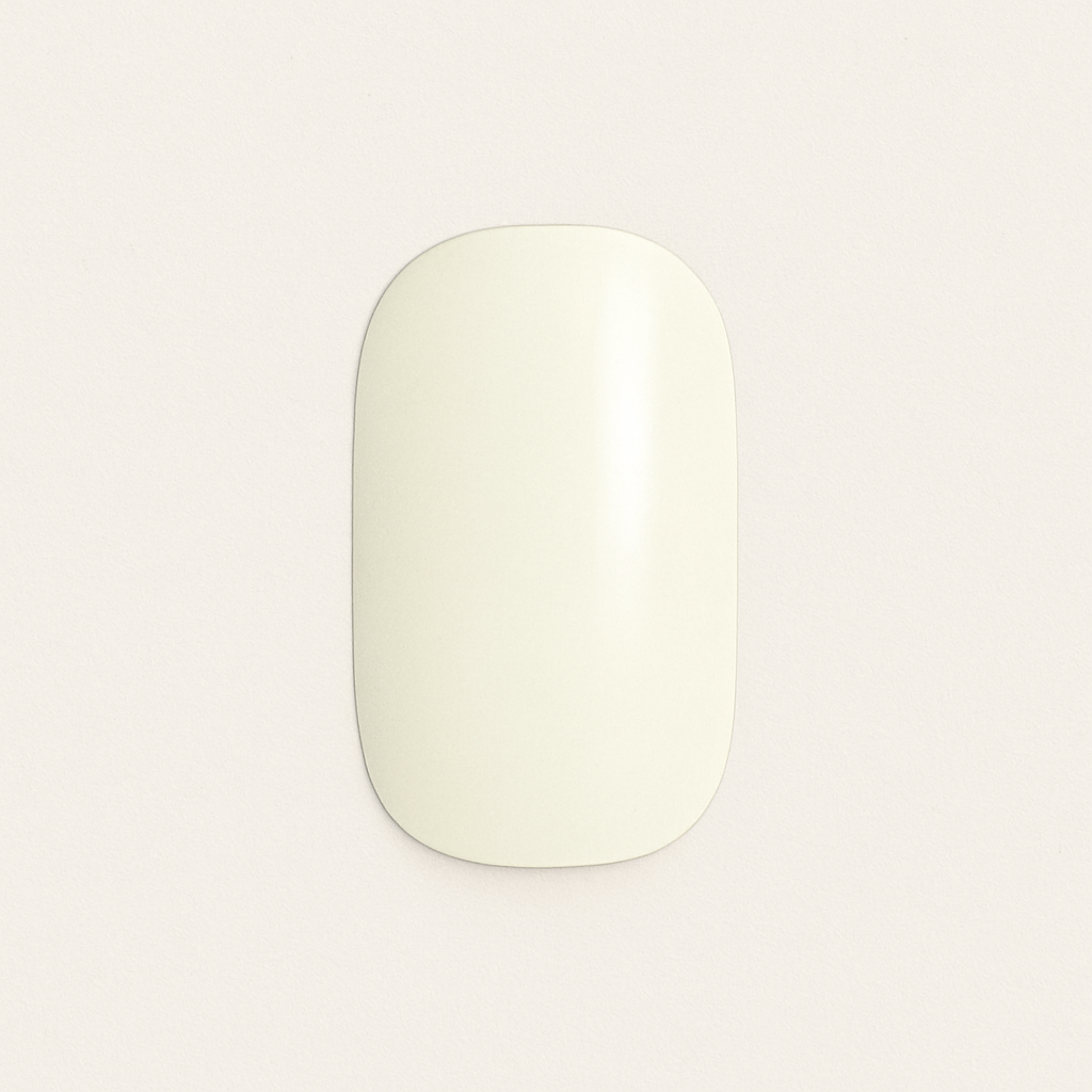 Glossy White Nail Wraps – Clean, Bright & Minimalist - Free Delivery