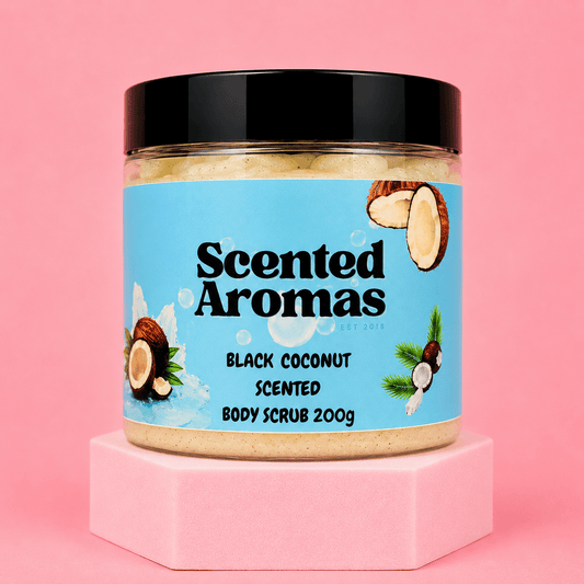 Black Coconut Sugar Body Scrub 200g - Tropical Paradise Exfoliation