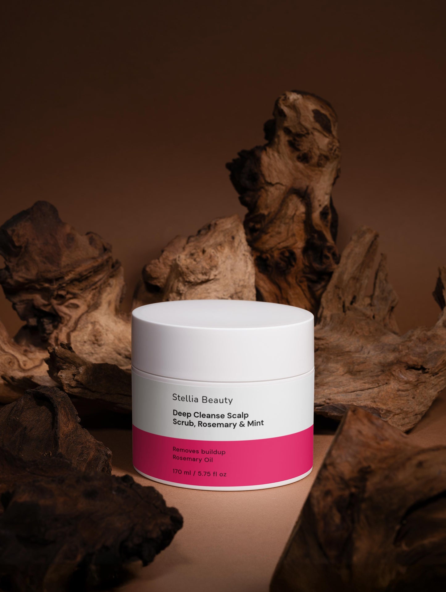 Stellia Beauty Deep Cleanse Scalp Scrub, Rosemary & Mint