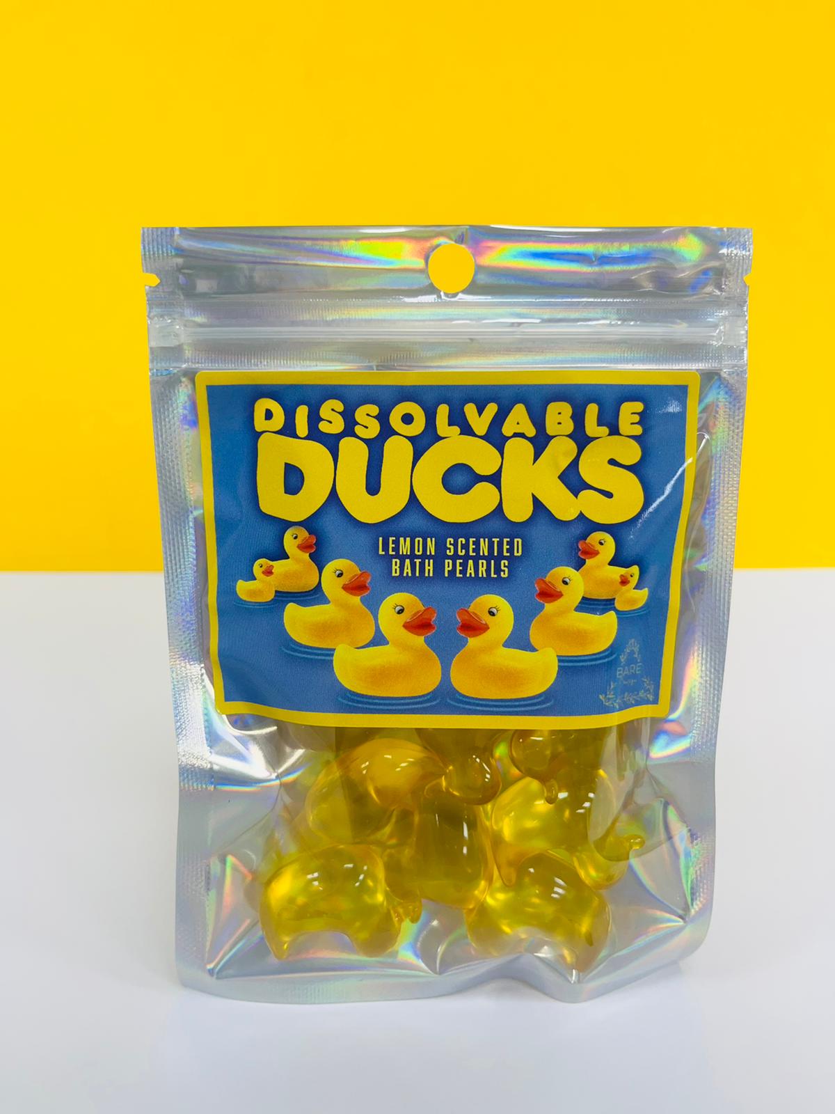 Lemon Duck Bath Pearls - Pack of 10.-3