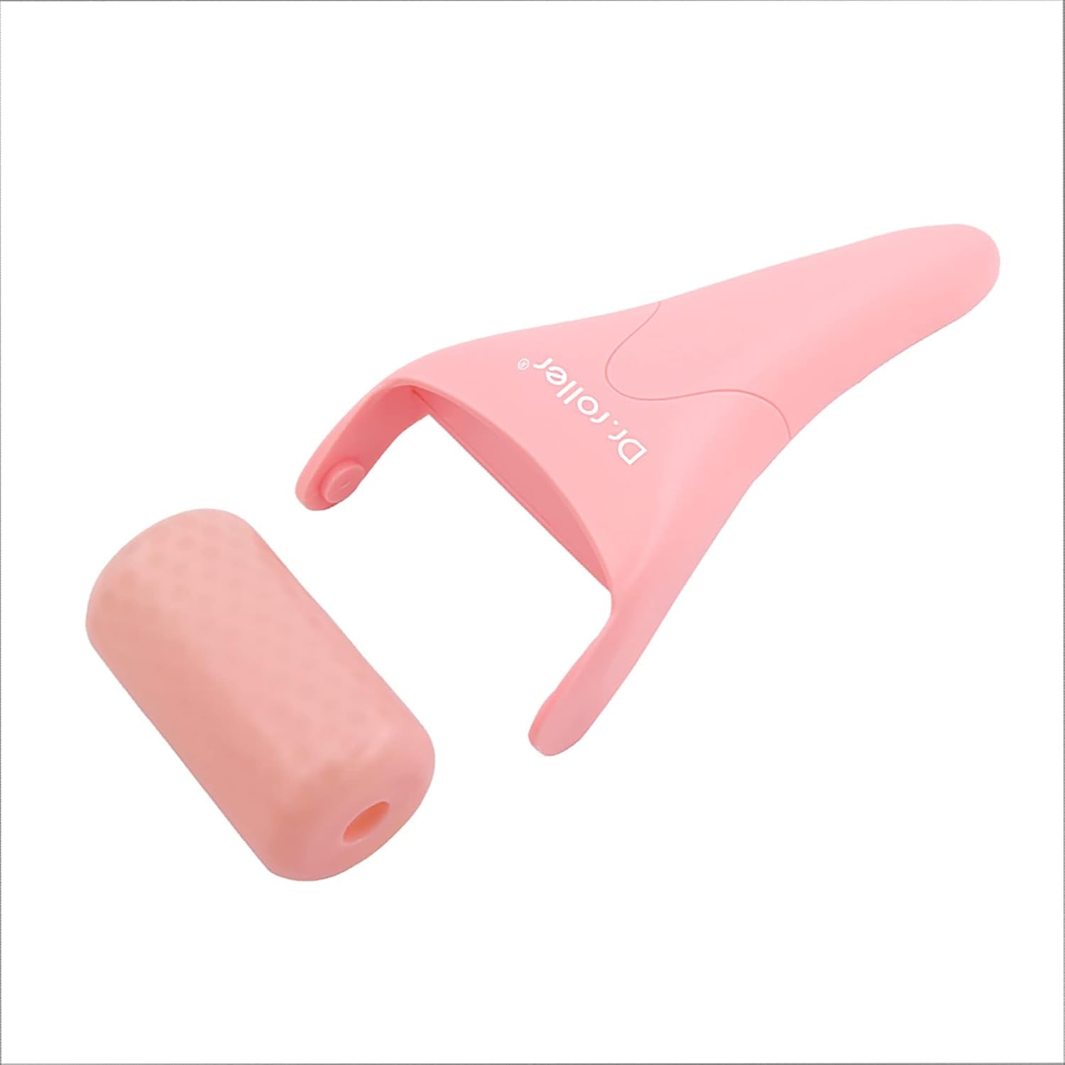 Ice Roller for Face and Eyes Silicone Massager, Ice Face Roller, Face Ice Rollers for Women Skin Care Tool for Reduce Puffiness Migraine Pain Relief and Minor Injury (Pink)
