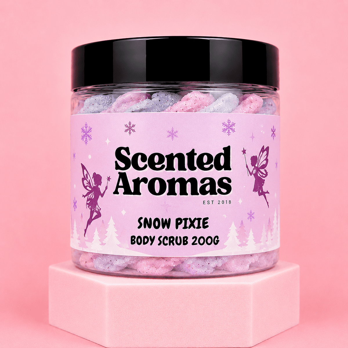 Snow Pixie Sugar Body Scrub 200g - Bestselling Sweet Bubblegum Exfoliation