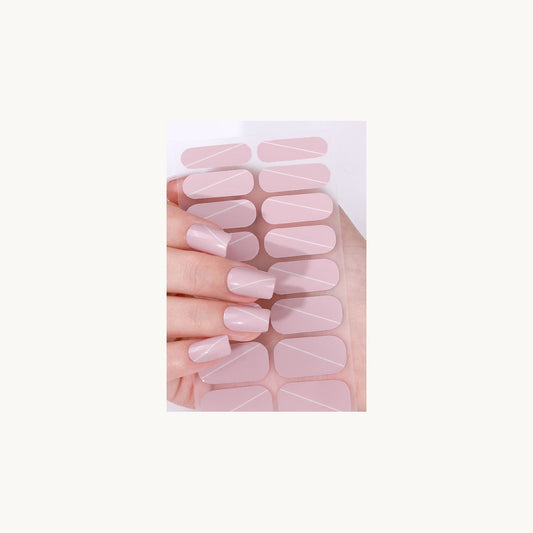 Stellia Beauty Blush Line Nail Wraps full sheet