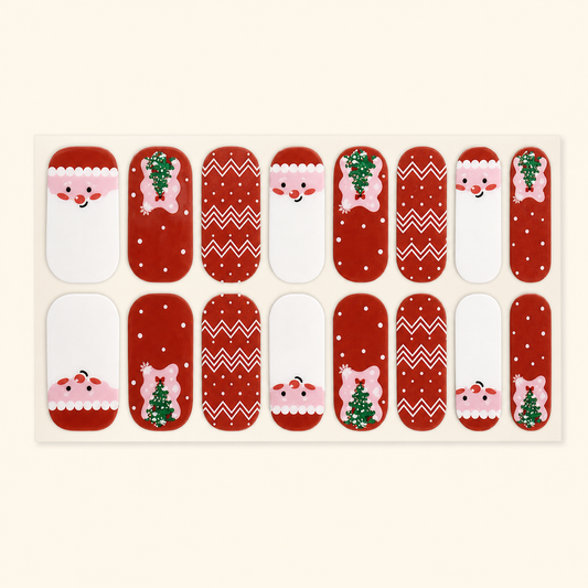 Stellia Beauty Christmas Magic Nail Wraps full sheet