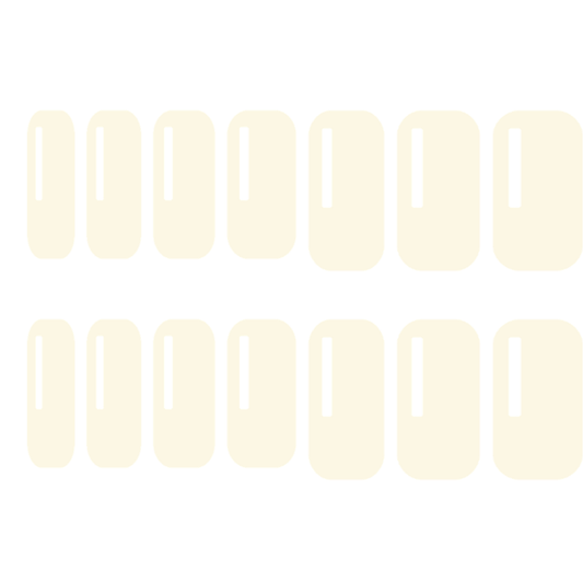 Sheet of Creamy White nail wraps by Stellia Beauty