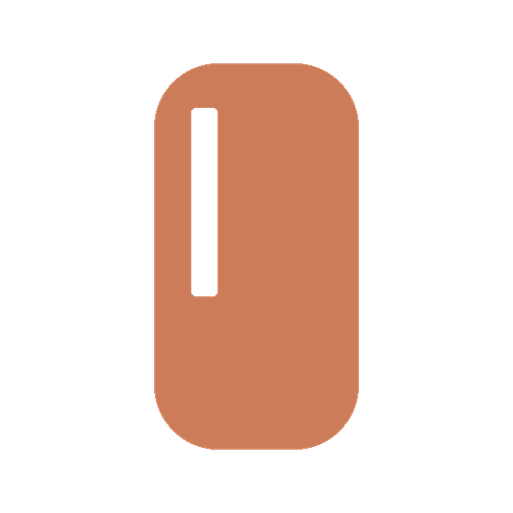 Single Elegant Nude fully cured gel nail wrap by Stellia Beauty