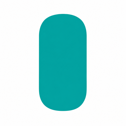 Stellia Beauty Lagoon Blue single teal nail wrap