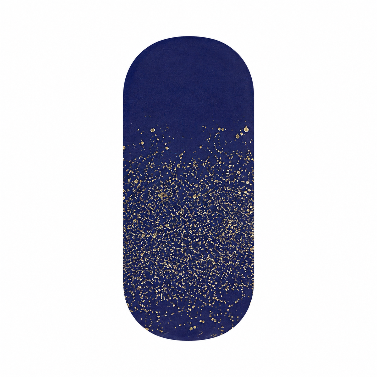 Stellia Beauty Midnight Gold Glitter single navy and gold glitter nail wrap