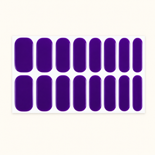 Stellia Beauty Plum Velvet Nail Wraps full sheet