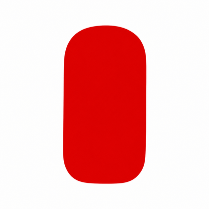 Stellia Beauty Ruby Red single bright red nail wrap