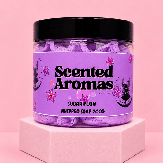 Frosted Sugar Plum Whipped Soap Shave Butter 200g - Sweet Frosty Luxury