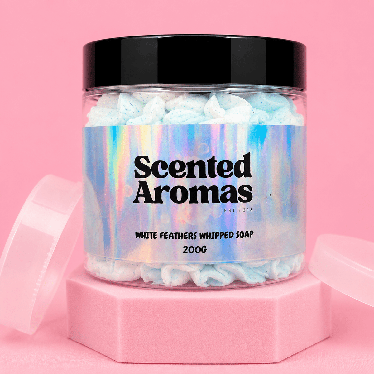 White Feathers Whipped Soap